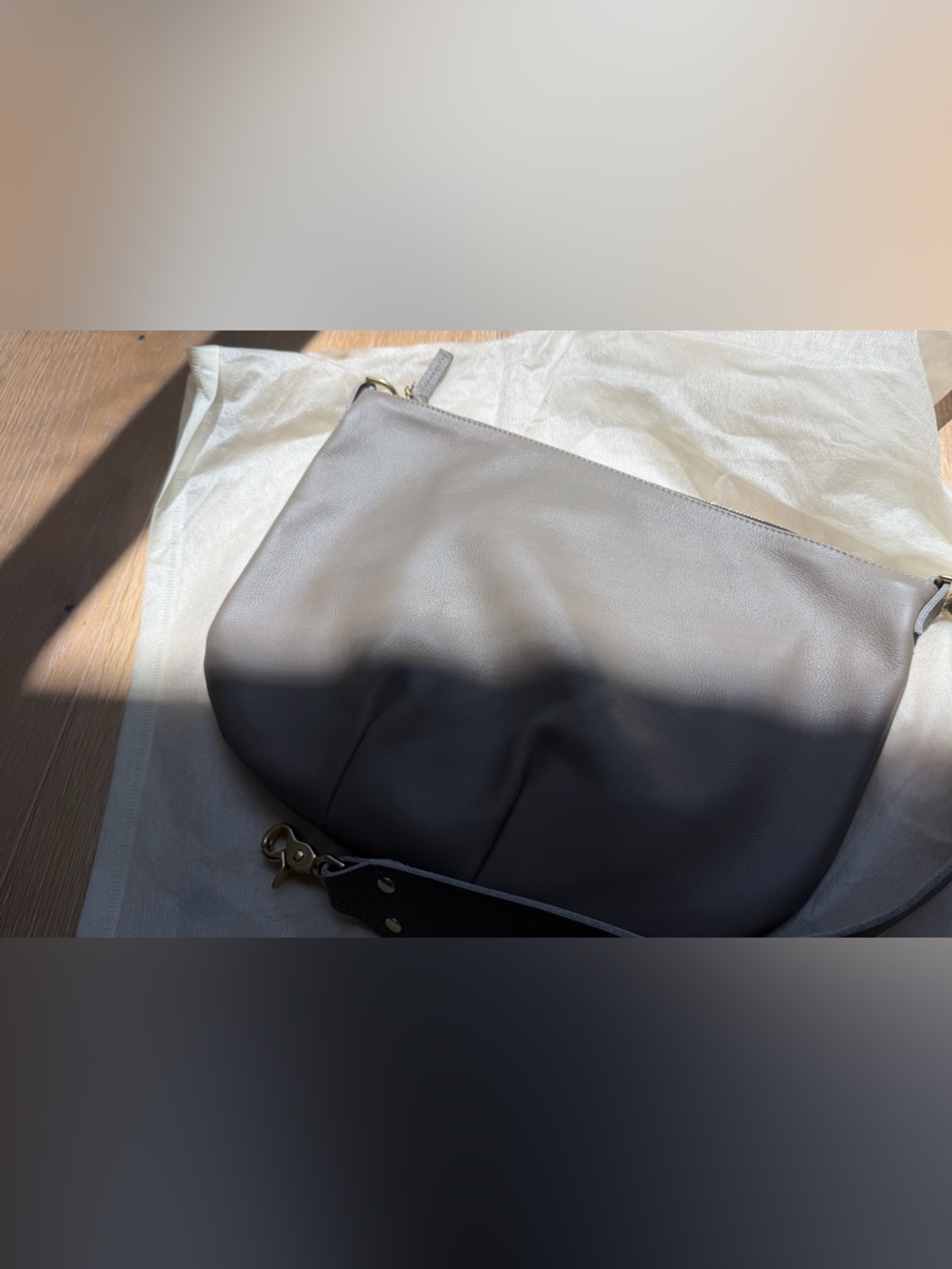 EUC - Clare V. Moyen Messenger Bag - Taupe - Picture 5 of 5